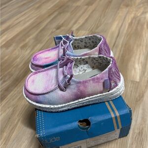 Hey Dude Purple Moccasins Comfortable Slip-On Shoes